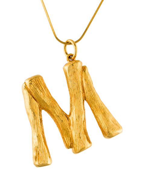 celine buchstabenkette f|Alphabet F pendant in brass .